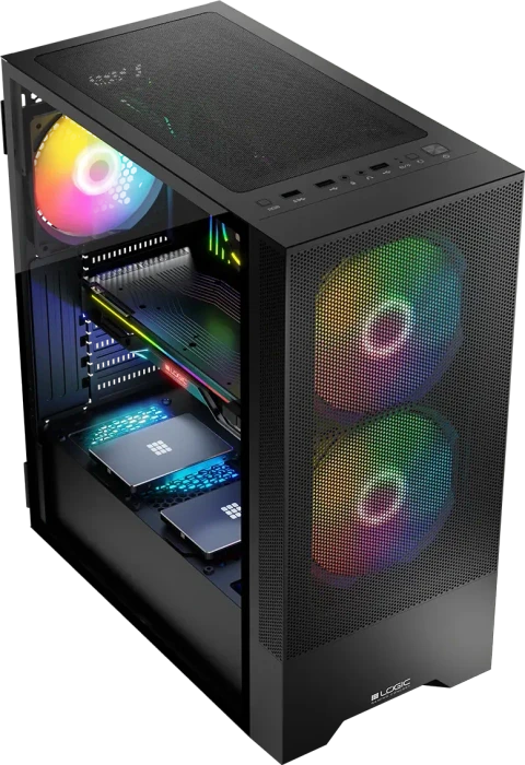 Logic Concept Arya ARGB Black, Glasfenster