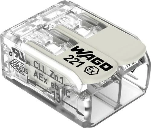 Wago COMPACT-Verbindungsklemme bis 6mm² 105°C 2-Leiter, 500 Stück