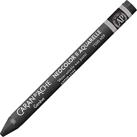 Caran d'Ache Neocolor II Aquarelle Wachskreide, anthrazit, 10er-Pack