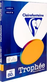 Clairefontaine Trophée Universalpapier matt mandarine, A4, 80g/m², 100 Blatt
