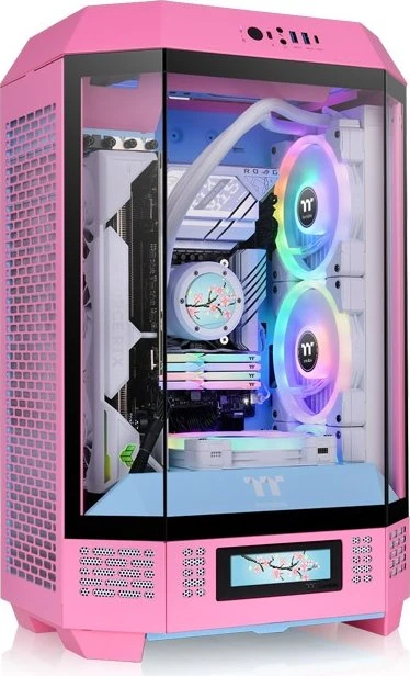 Thermaltake The Tower 300 Bubble Pink, rosa, Glasfenster