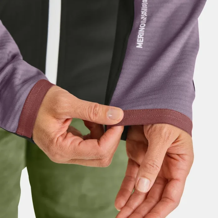 Ortovox Fleece Rib Hoody Funktionsjacke wild berry (Damen)