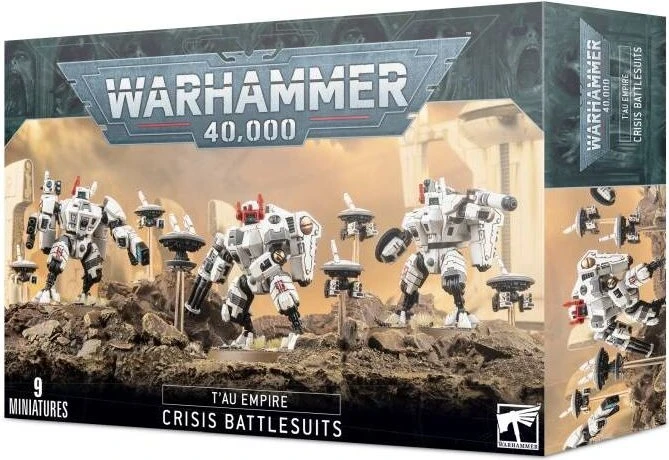 Games Workshop Warhammer 40.000 - T'au-Empire - XV8 Crisis Battlesuit Team