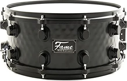 Fame FSS-65 Hammered Black Steel Snare 14x6.5"