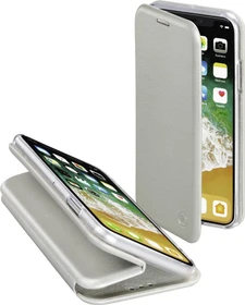 Hama Booklet Curve für Apple iPhone X silber