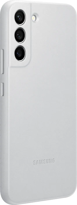 Samsung Leather Cover für Galaxy S22+ Light Gray