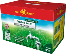 Wolf-Garten L-TP 200 Trocken-Rasen Premium Saatgut, 6kg