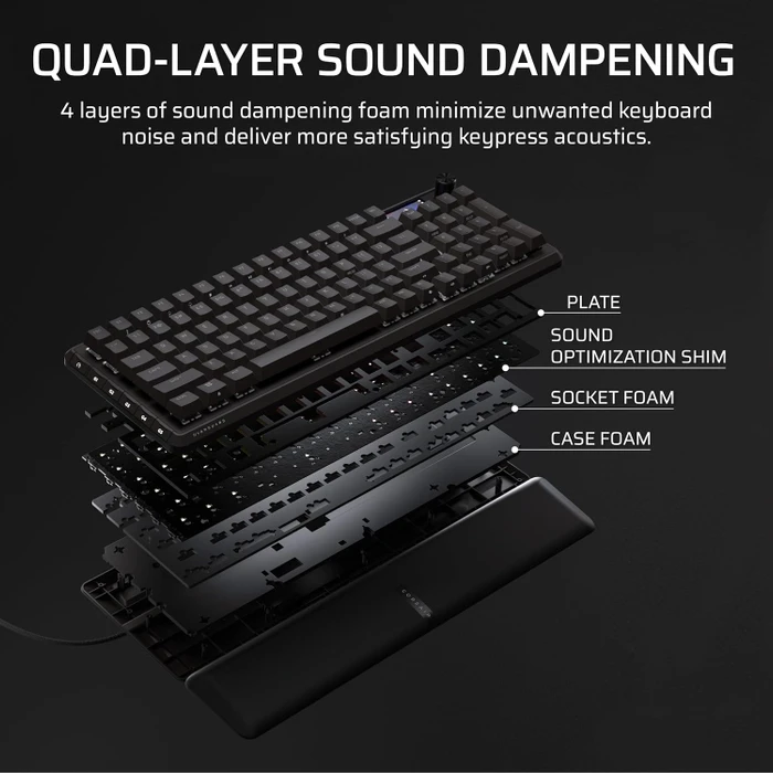 Corsair Vanguard 96, schwarz, LEDs RGB, MLX Plasma, USB, DE