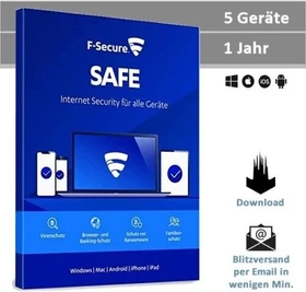 F-Secure Safe 2020, 5 User, 1 Jahr (multilingual) (Multi-Device) (FCFXBR1N005F0)
