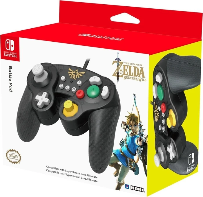 Hori Battle Pad Controller The Legend of Zelda: Breath of the Wild Edition schwarz (Switch)