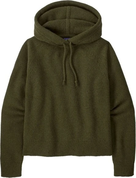 Patagonia Recycled Wool Blend Hooded Strickpullover pine needle (Damen)