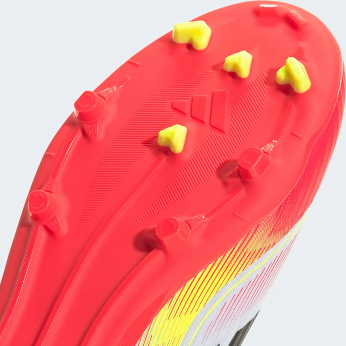 adidas F50 League Laceless FG/MG cloud white/core black/solar yellow (Junior)