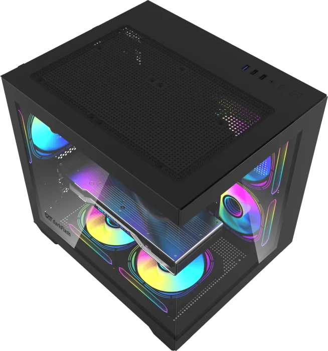 DarkFlash C275P Black, Glasfenster