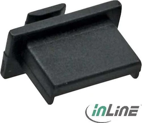 InLine Staubschutz für USB A Buchse, schwarz, 50 Stück