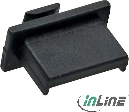 InLine Staubschutz für USB A Buchse, schwarz, 50 Stück