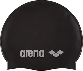 Arena Classic Silikon Badekappe schwarz/silber