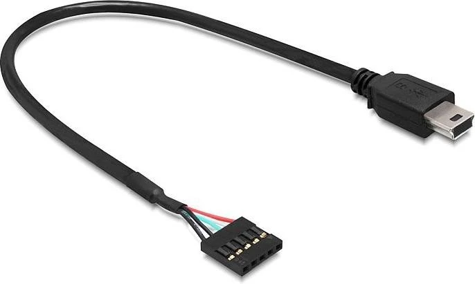 DeLOCK 2.0 Kabel, 5-Pin Header auf Mini-USB 2.0, 0.3m
