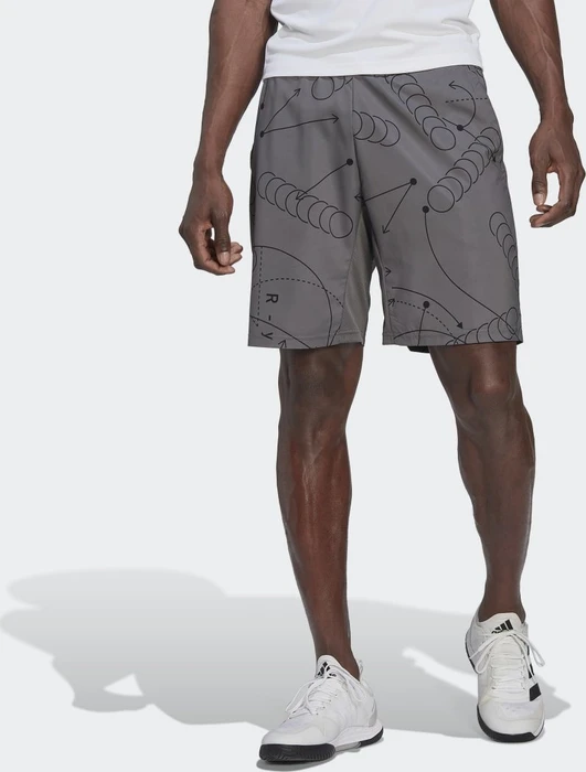 adidas Club Graphic Tennis Hose kurz grey four (Herren)