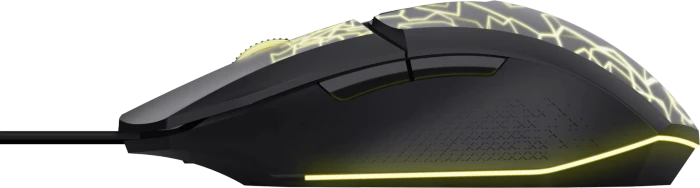 Trust Gaming GXT 1113 Vylax Illuminated Gaming Mouse schwarz/transparent, USB