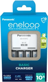 Panasonic eneloop Basic Charger BQ CC51 (EU) + 4x eneloop AAA 800mAh