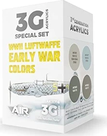 AK-Interactive 3rd Gen Acrylic Colors WWII Luftwaffe Early War Colors Farbset, 4-tlg.