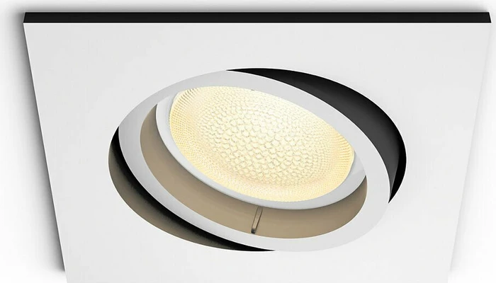 Philips Hue White and Color Ambiance Centura Einbauleuchte eckig weiß