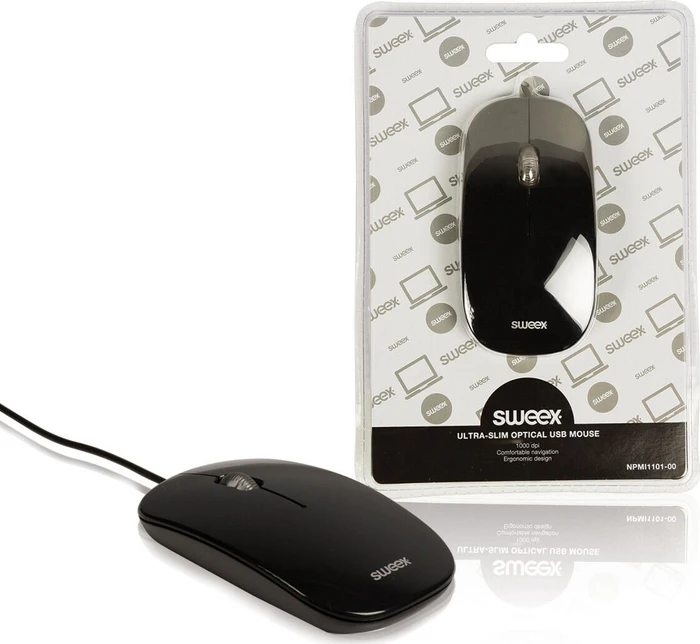 Sweex MI1101 Mouse schwarz, USB