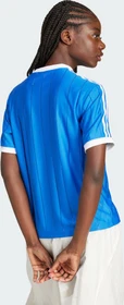 adidas Adicolor 3-Streifen Pinstripe T-Shirt kurzarm blau (Damen)
