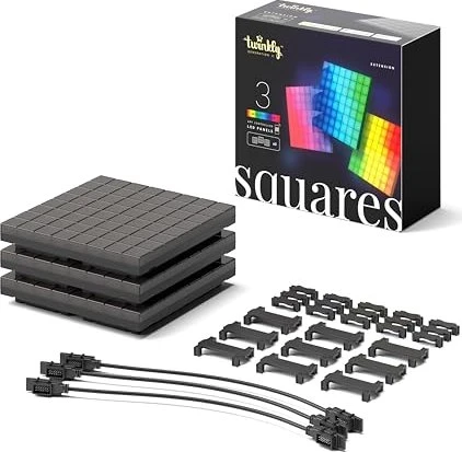 Twinkly Squares LED Panel Erweiterung, 3 Stück