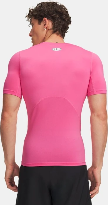 Under Armour HeatGear Armour Funktionsshirt kurzarm pink frenzy/white (Herren)