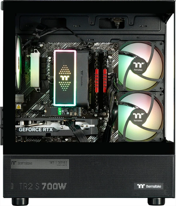 Thermaltake FTW A-Line Air, Black, Ryzen 7 5700X, 16GB RAM, 500GB SSD, GeForce RTX 5060