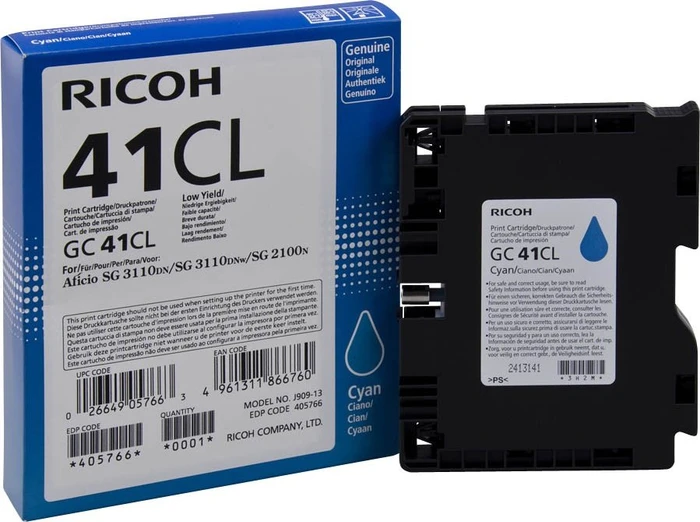 RICOH Gel GC41CL cyan niedrige Kapazität