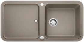 Blanco Yova XL 6 S Einbau Becken reversibel mit Ablauffernbedienung tartufo
