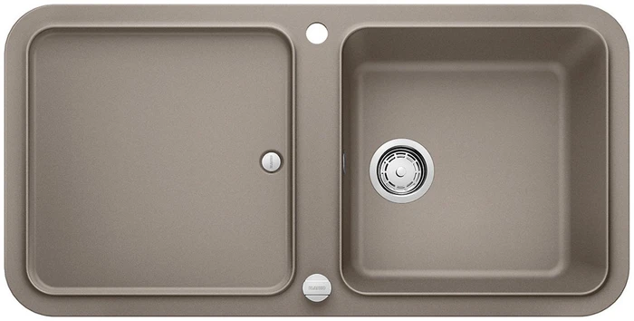 Blanco Yova XL 6 S Einbau Becken reversibel mit Ablauffernbedienung tartufo