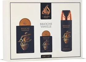 Lattafa Brioche Vanille EdP 100ml + EdP 20ml + Deo Spray 200ml Duftset