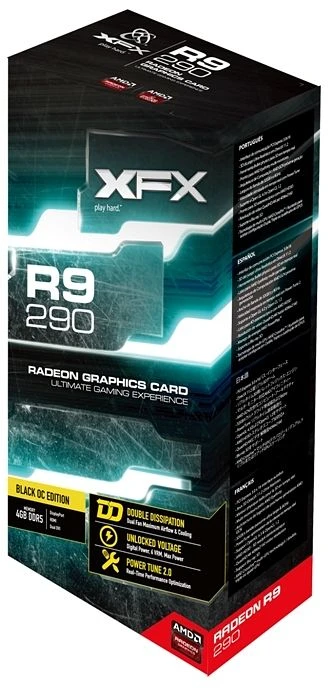 XFX Radeon R9 290 DD Black Edition, 4GB GDDR5, 2x DVI, HDMI, DP