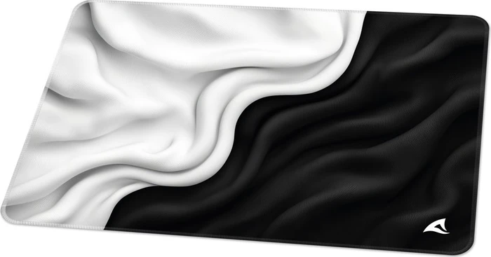 Sharkoon Skiller SGP35 D1, Mouse Mat M, 280x195mm, Silk Fabric schwarz/weiß