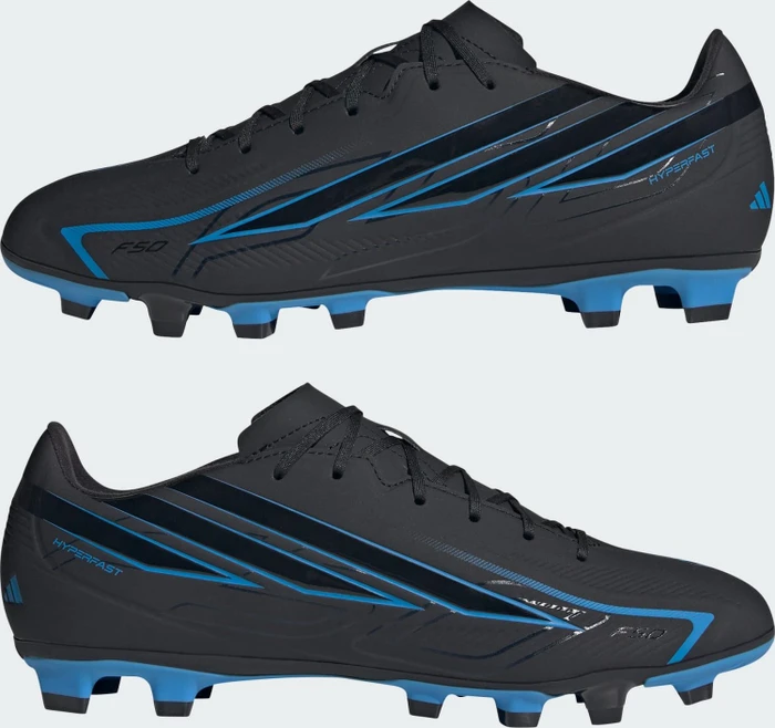 adidas F50 Hyperfast Club FG/MG core black/lucid ray blue
