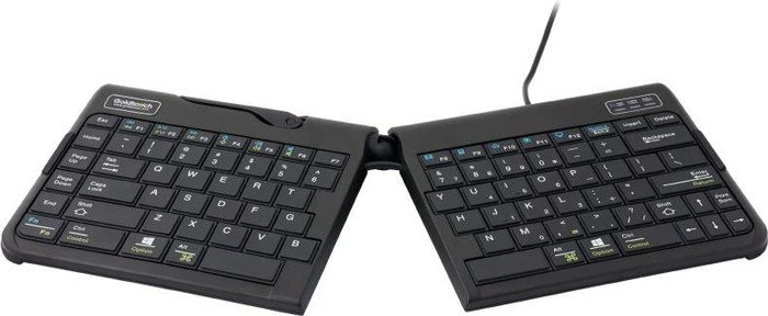 R-Go Goldtouch Travel GO2 QWERTZ schwarz, USB, DE