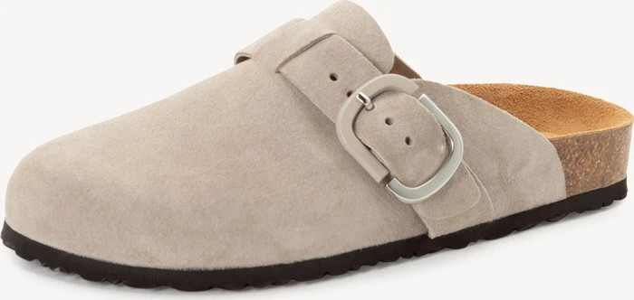 Tamaris Lederpantolette grau (Damen)