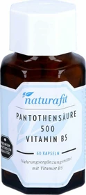naturafit Pantothensäure 500 Vitamin B5 Kapseln, 60 Stück
