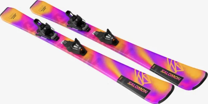 Salomon Lux S + C5 rhodamine red/saffron (inkl. Bindung) (Junior) (Modell 2025/2026)