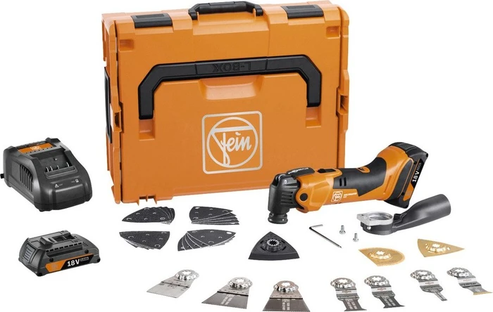 Fein MultiMaster AMM 500 Plus Top Akku-Multifunktionswerkzeug inkl. L-Boxx + 2 Akkus 2.0Ah + Zubehör