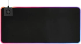 Deltaco Wireless Charging RGB Mousepad Extra Wide, 900x400mm, schwarz