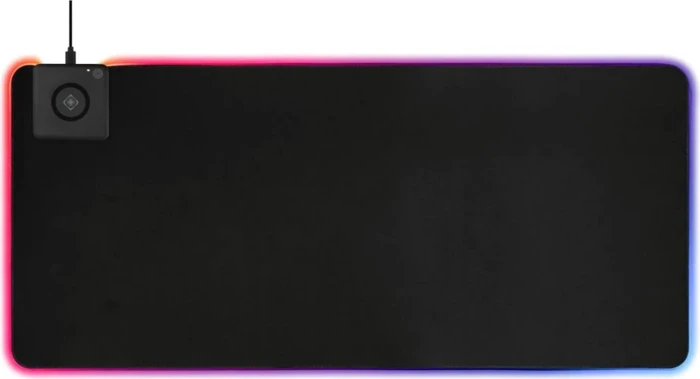Deltaco Wireless Charging RGB Mousepad Extra Wide, 900x400mm, schwarz