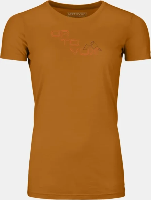 Ortovox 185 Merino Tangram Logo Funktionsshirt kurzarm sly fox (Damen)