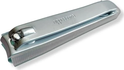 Gebrüder Nippes 557B Nagelknipser mit Nagelfang blau/silber 80mm
