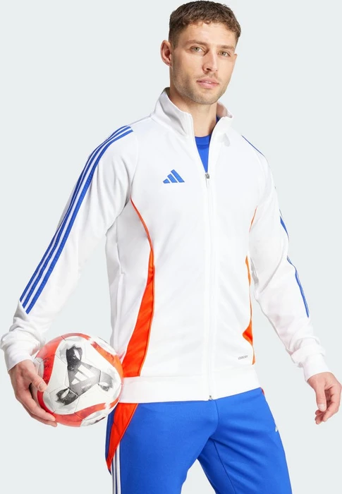 adidas Tiro 24 Trainingsjacke white/app solar red/lucid blue (Herren)