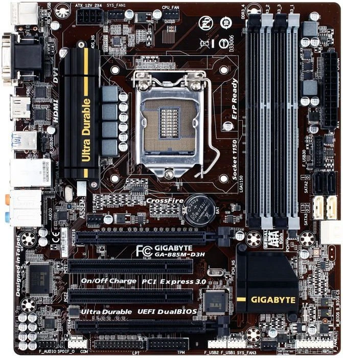 GIGABYTE GA-B85M-D3H (Intel 1150)