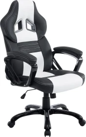 CLP Racing Pedro XL Gamingstuhl, schwarz/weiß